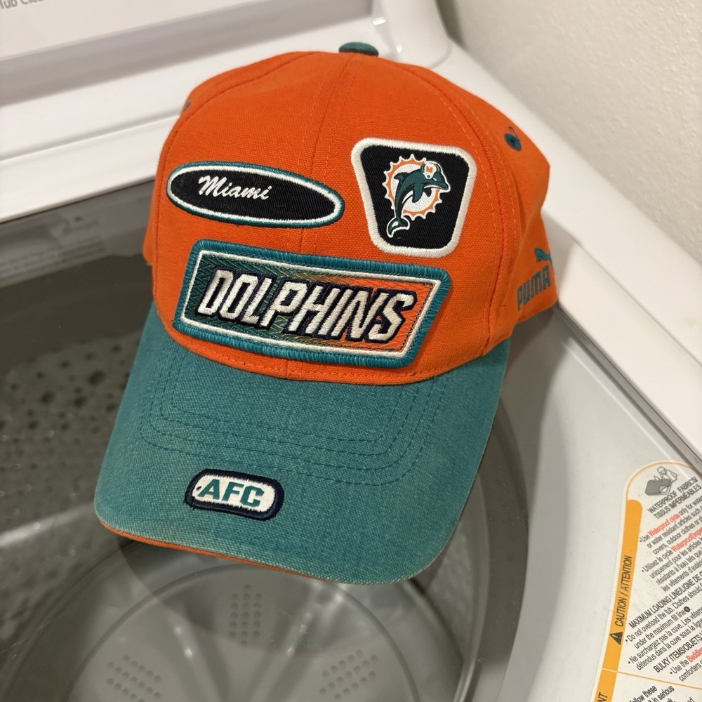 Vintage Miami Dolphins Hat Proline Puma Adult Strapback NFL 90s  Cap